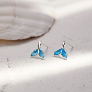 Mermaid Tail Stud Earrings